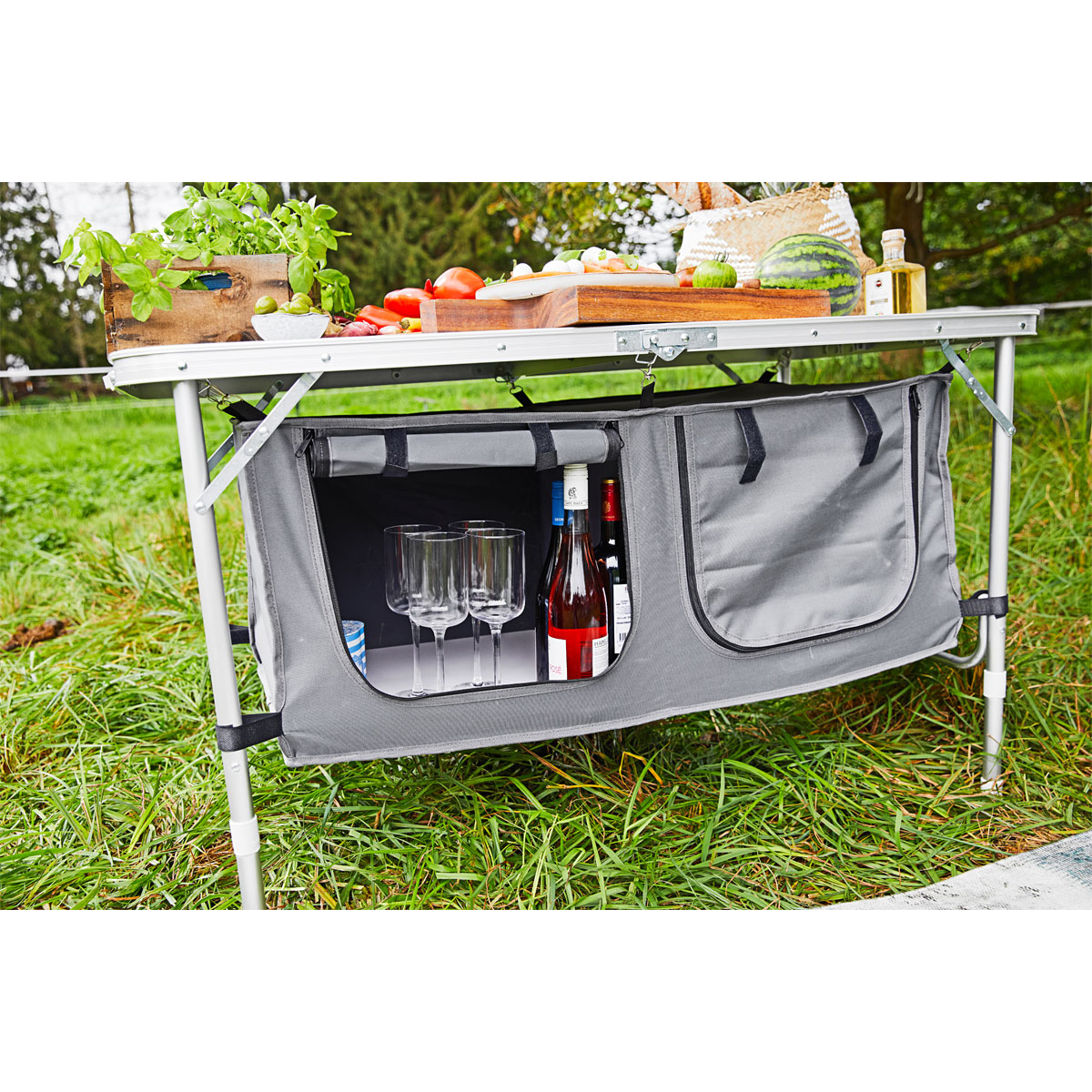 Haveson Camping-Tisch mit Ablagefächern Bild 9