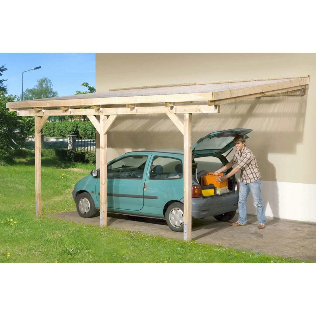 Weka Terrassenüberdachung Größe 2 Sockelmaß Bild 2