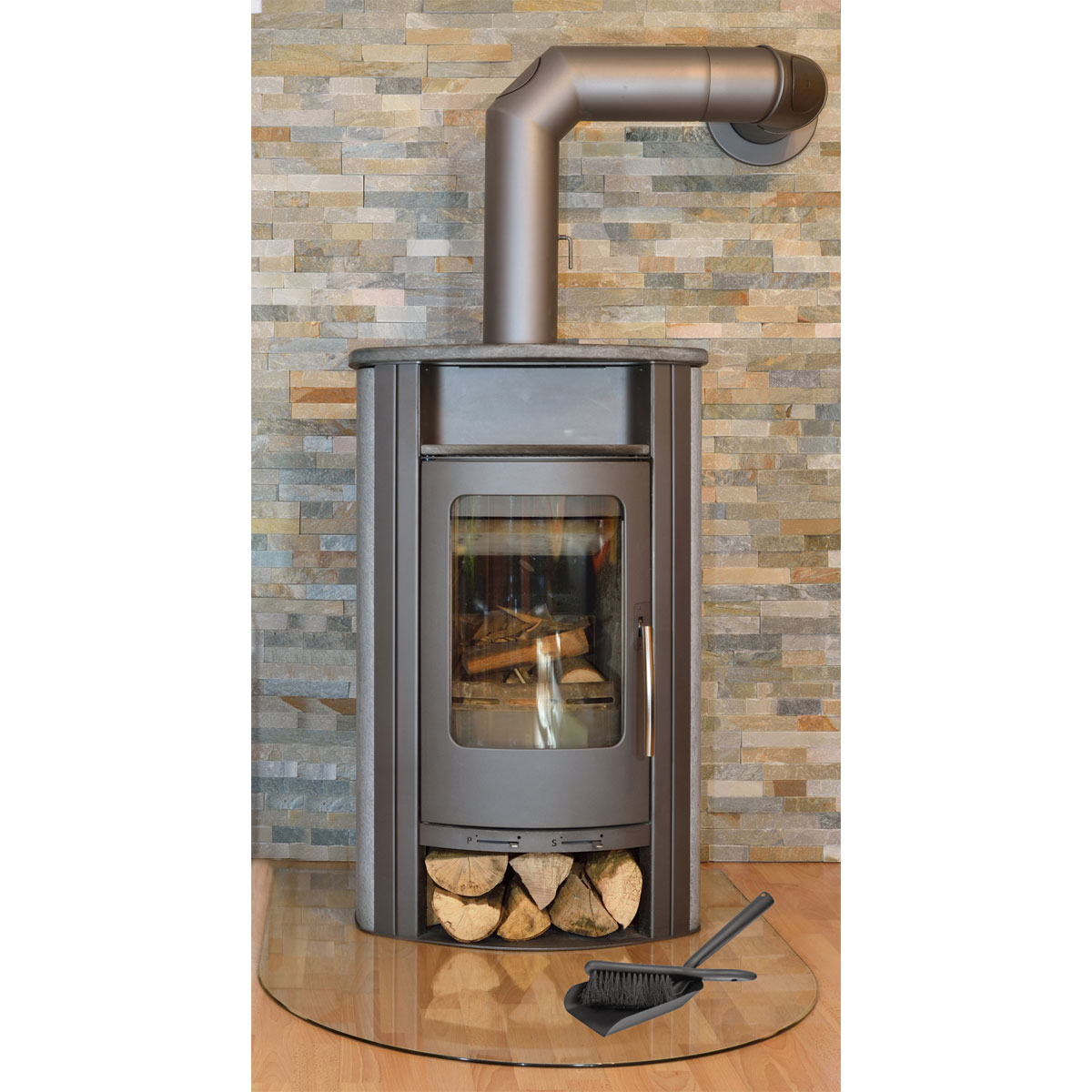 MyFireTool Kehrgarnitur schwarz Bild 2