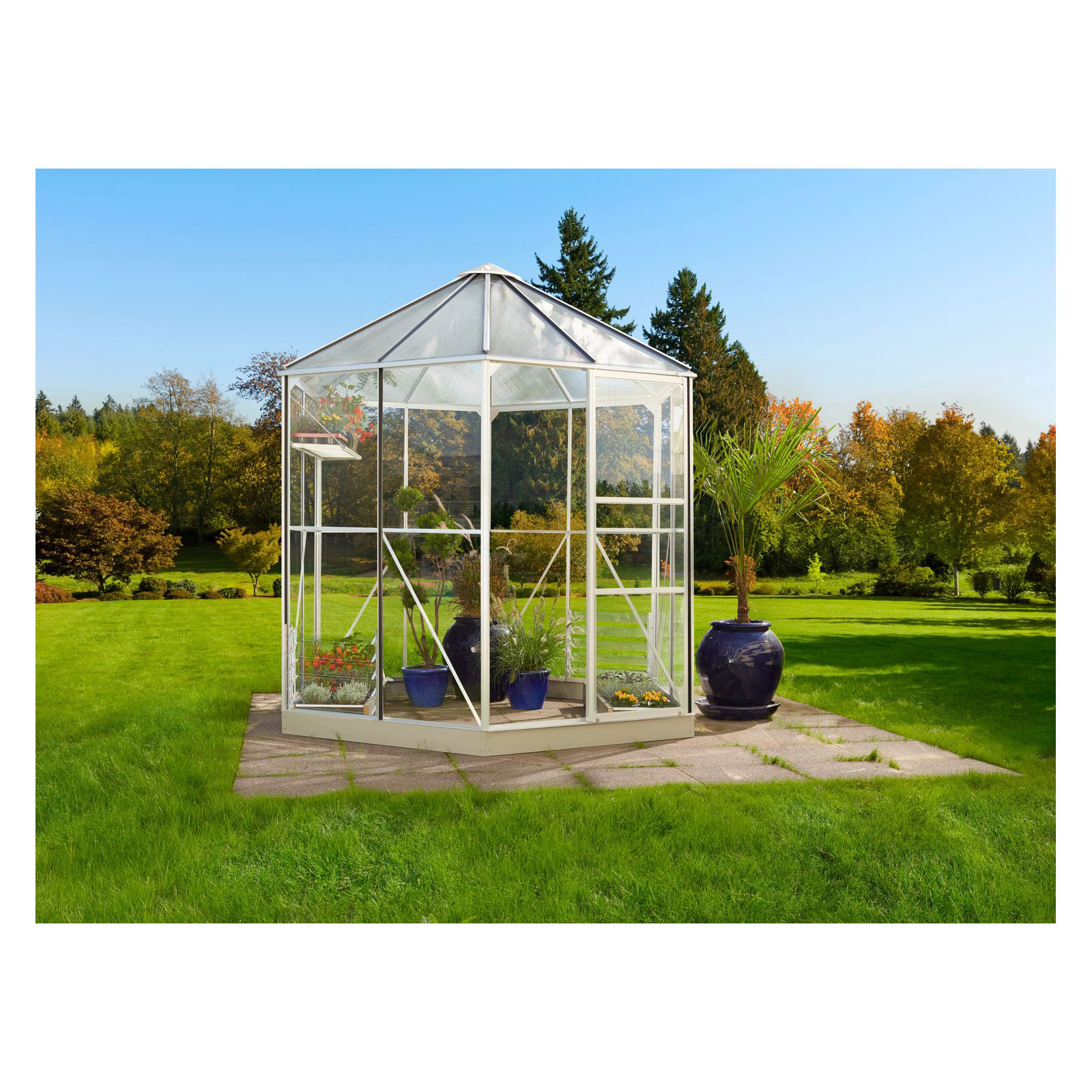 Vitavia Gewächshaus Juno 4500 4,5m² 3 mm weiß