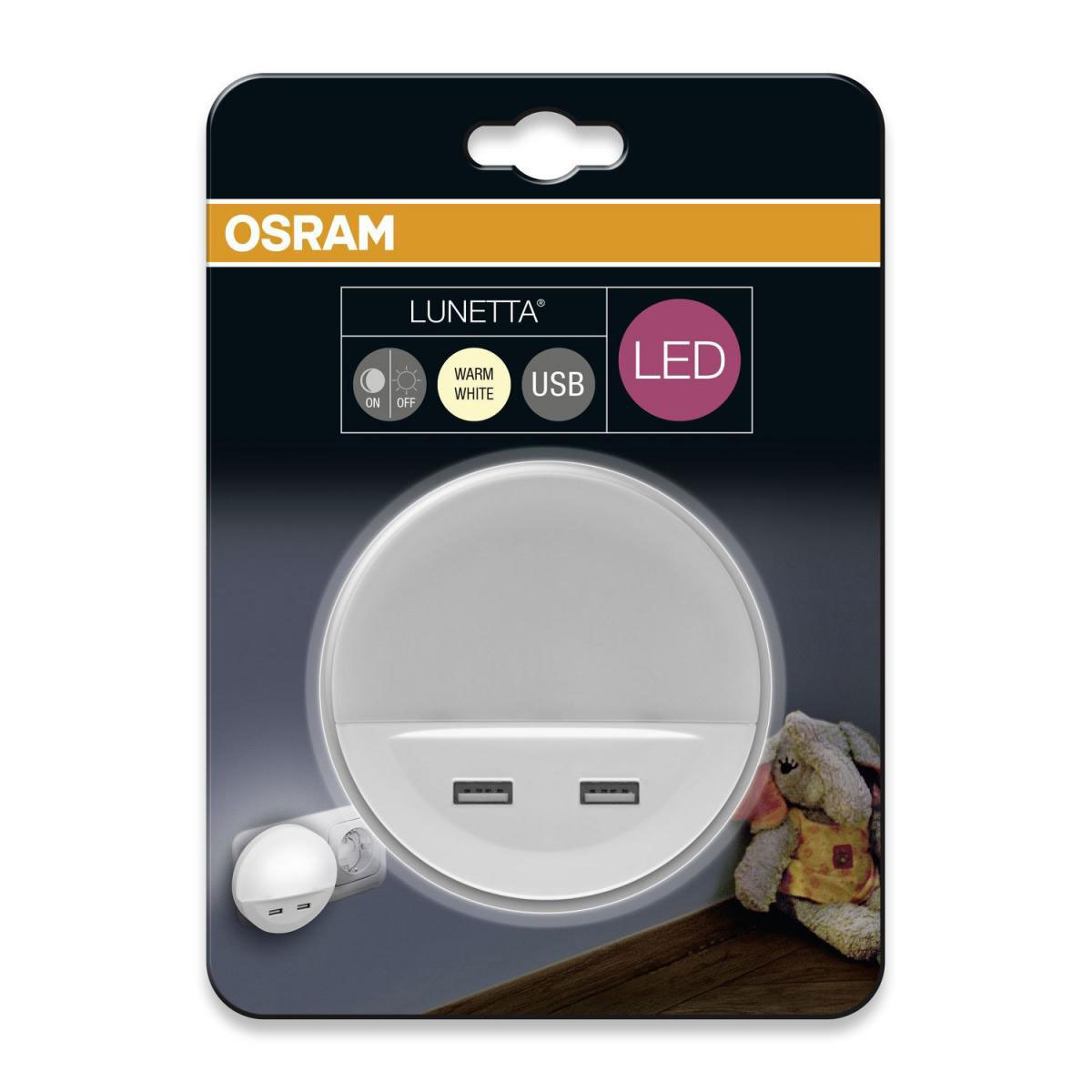 Osram LED-Nachtlicht Lunetta USB weiß Bild 2