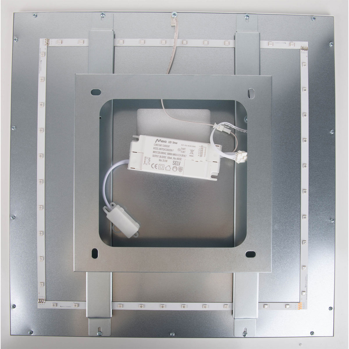 Naeve LED DL Luga Metall/KS buntLxBxH: 45x45x6cm dimmbar Bild 7