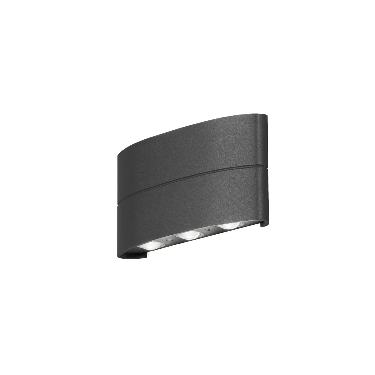 Konstsmide LED-Außenwandleuchte Chieri schwarz