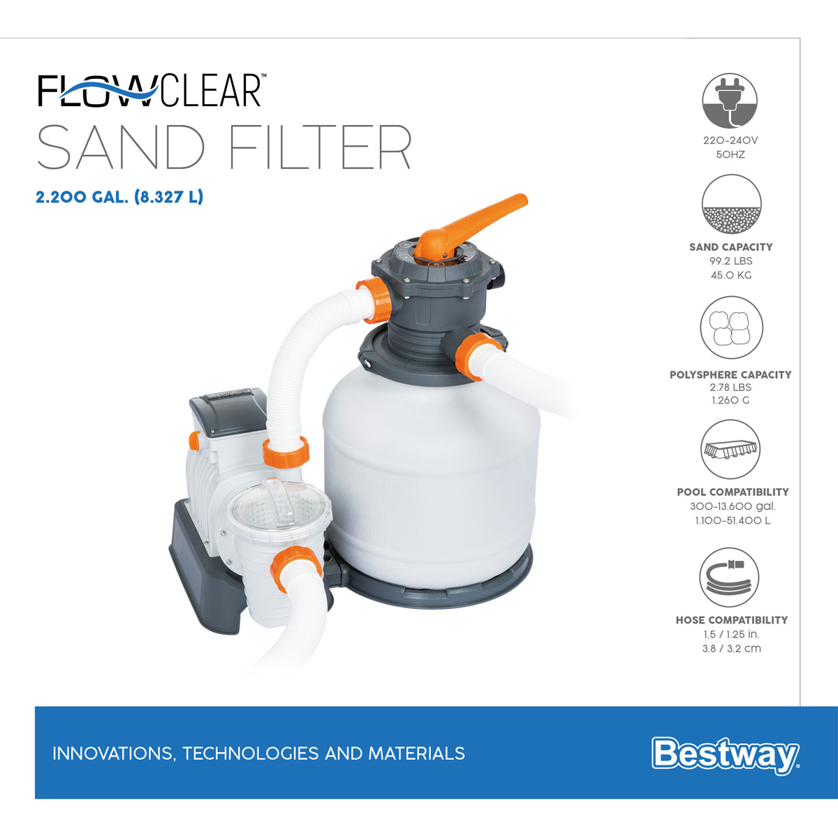 Bestway Sandfilteranlage mit Zeitschaltuhr 8.327 l/h Bild 6