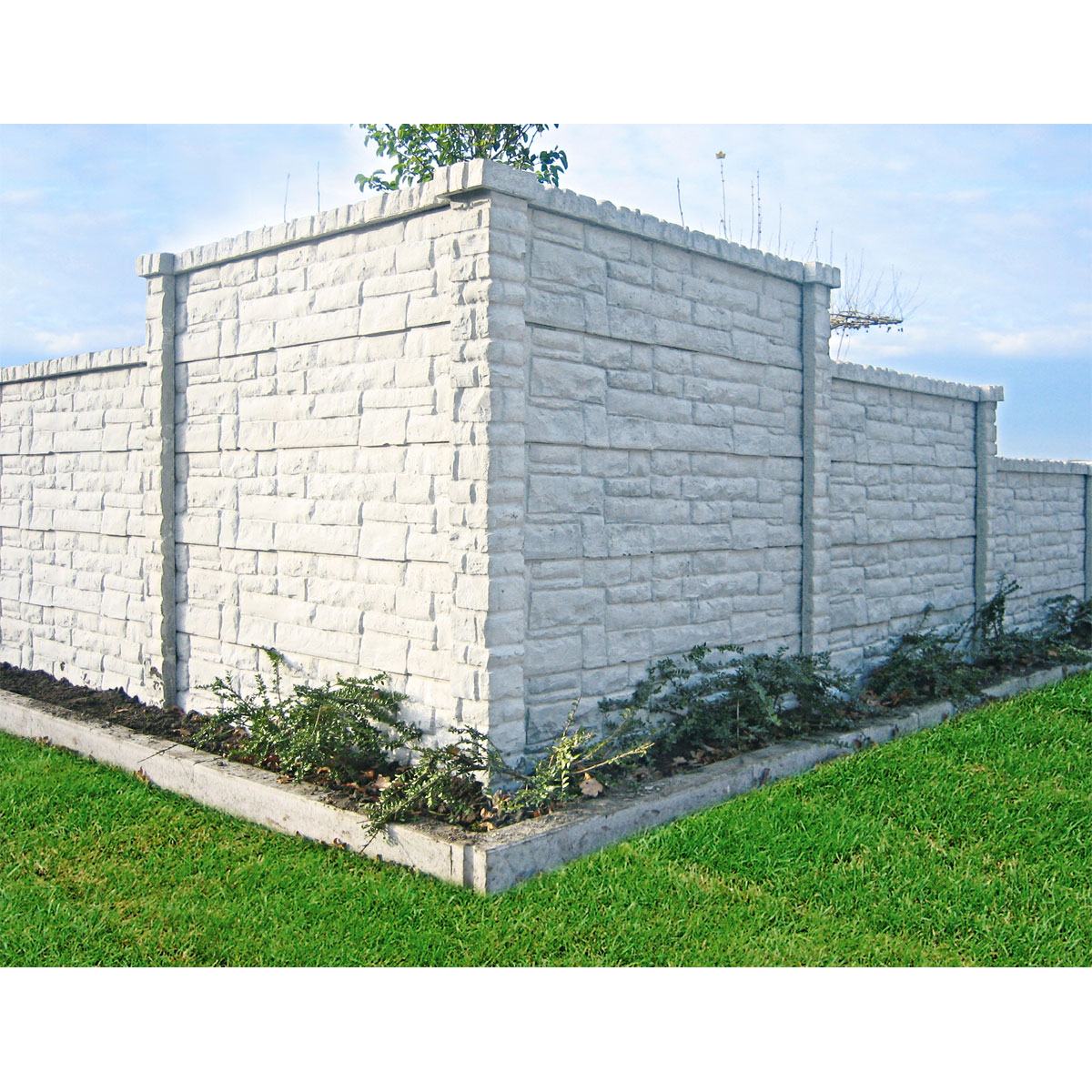 Beton-Steckzaun Nostalgie betongrau 144 x 30 x 4 cm Bild 3