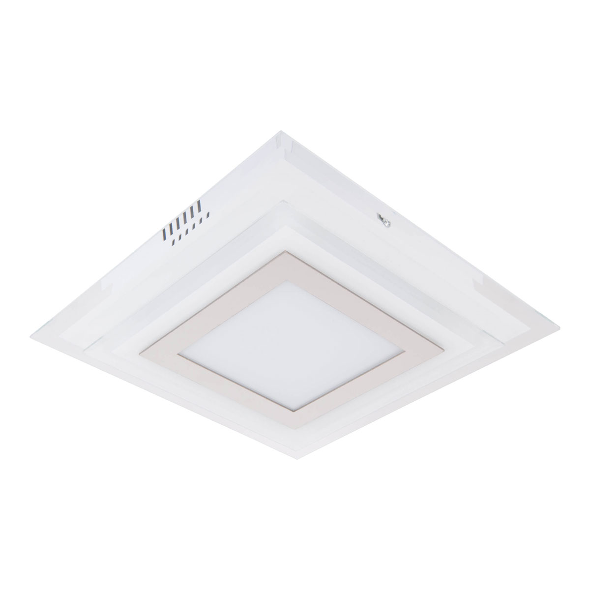 Naeve LED DL Lucca Metall/Glas silberLxBxH: 28x28x7,5cm Bild 6