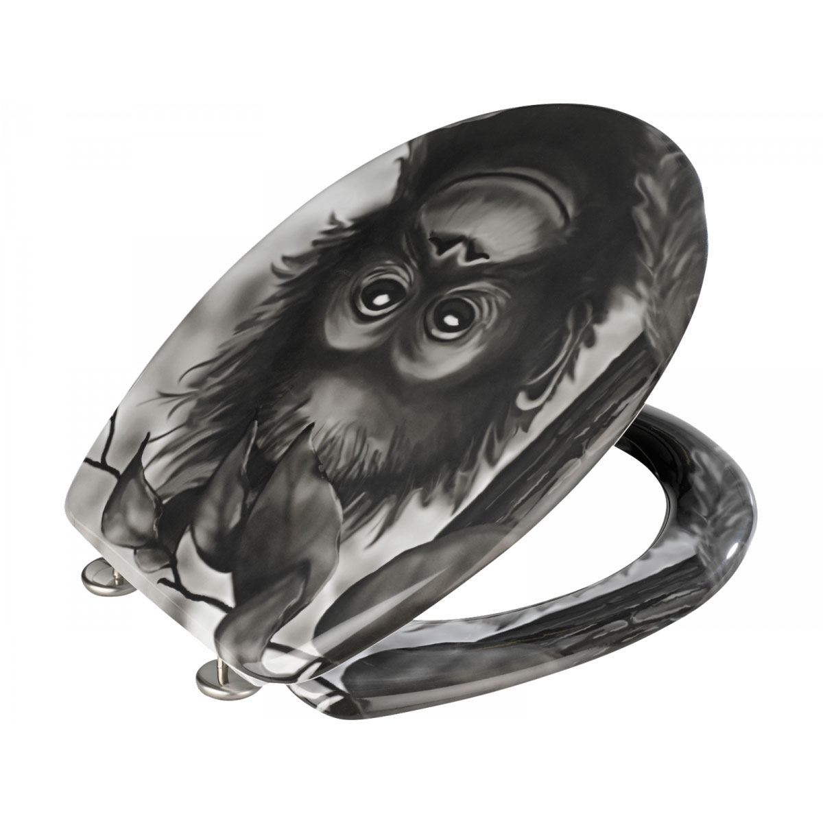 Wenko WC-Sitz Affe antibakteriell Bild 3