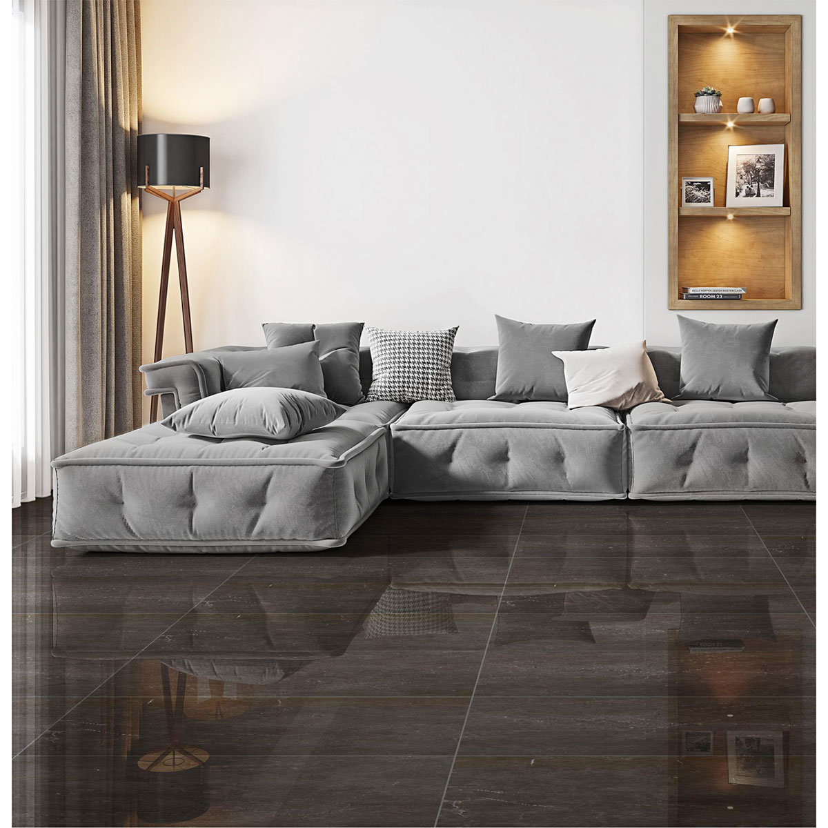 Feinsteinzeug Marquina 60 x 30 cm Bild 4