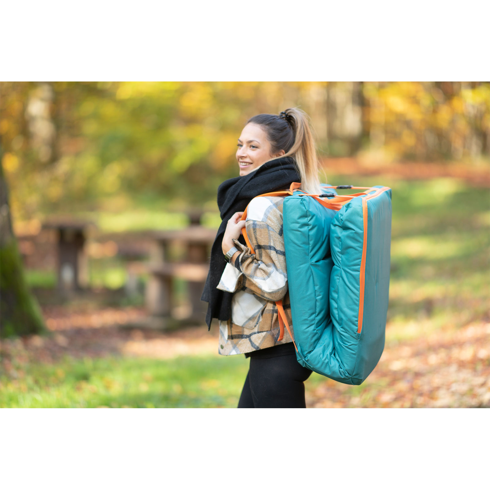 Westmann Sitzsack Big Sur Lounger 128x52x15cm Petrol Bild 4