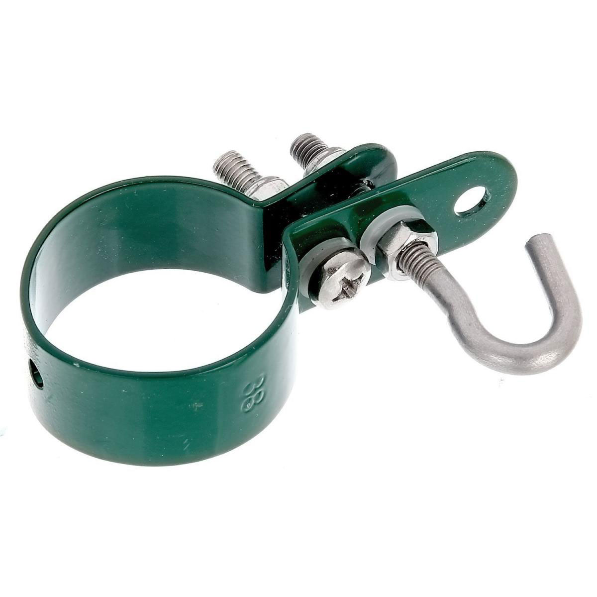 GAH Alberts Schelle für Geflechtspannstäbe verzinkt-grün 40 mm