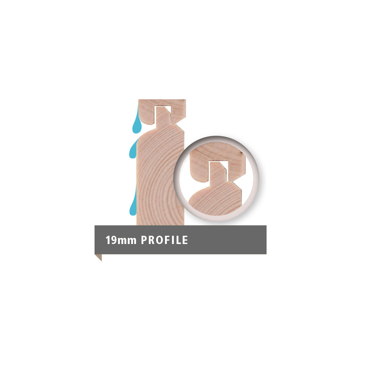 Karibu Gartenhaus Qubic naturbelassen Bild 6