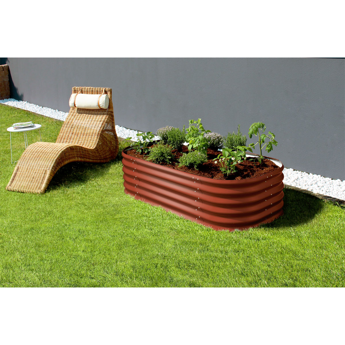 Vitavia Hochbeet Terra 401 82 x 40 x 162 cm rot Bild 2