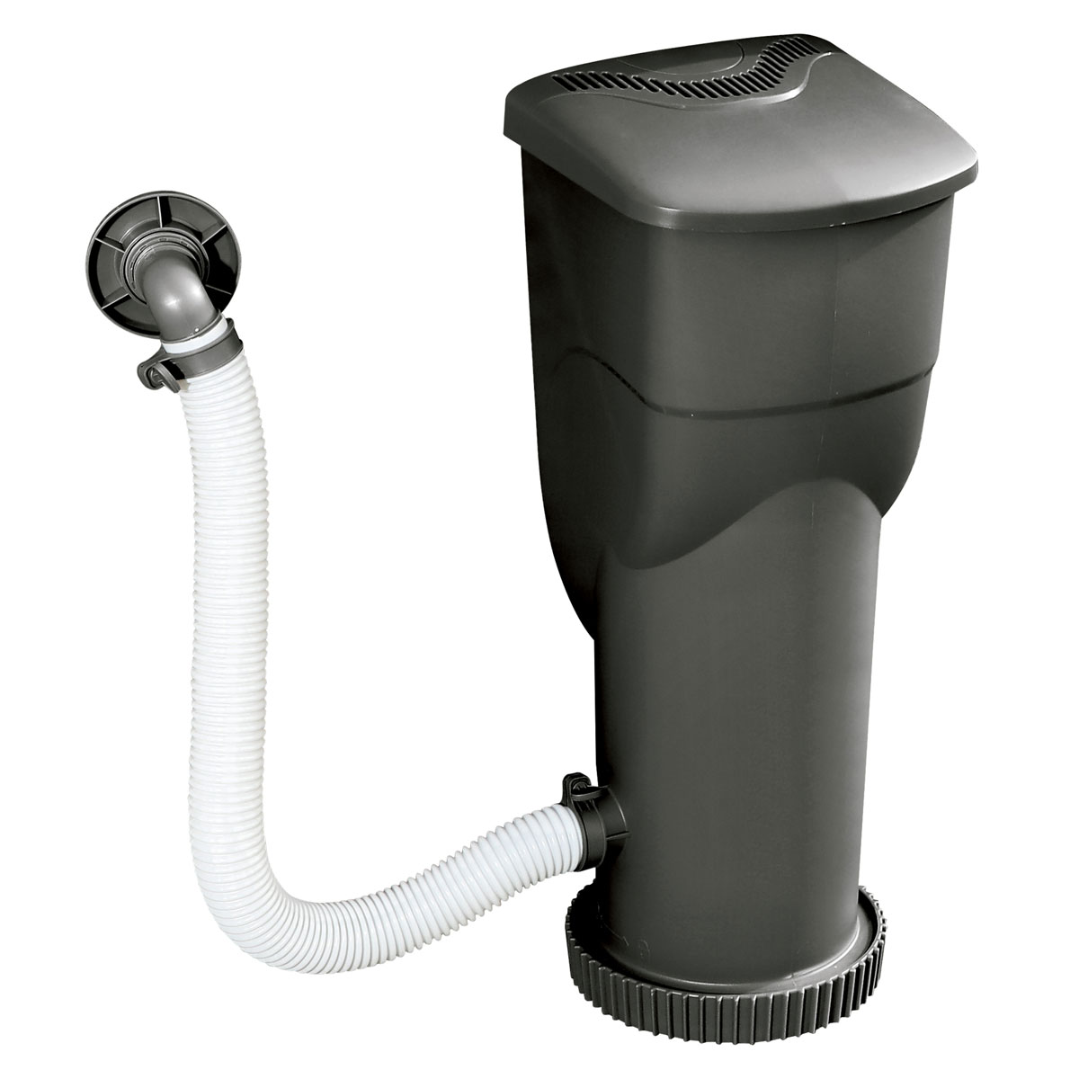 Summer Waves Elite Frame Pool 549x549x132cm Rattan Grau Bild 10