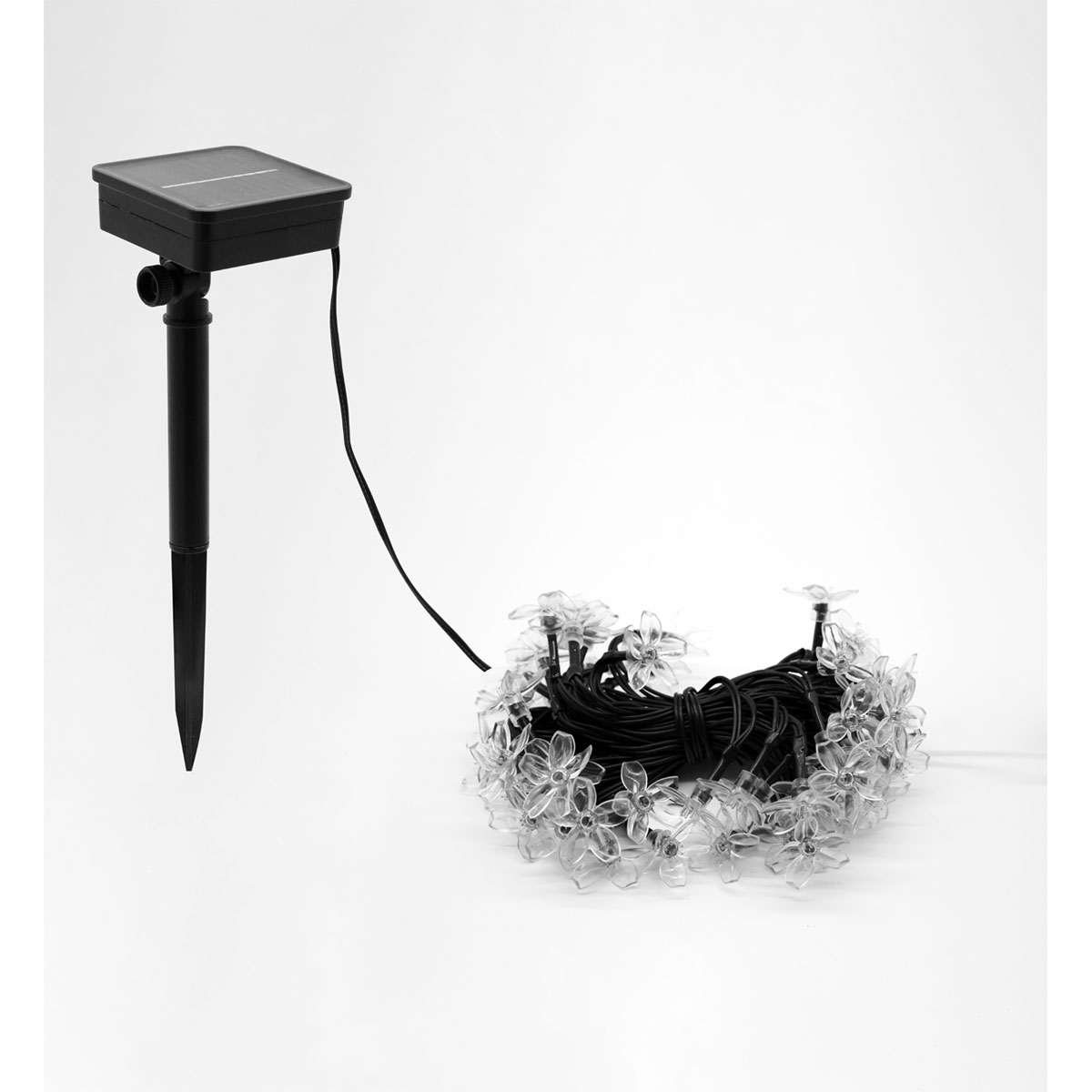 Flector Garten LED Solar Lichterkette Flower