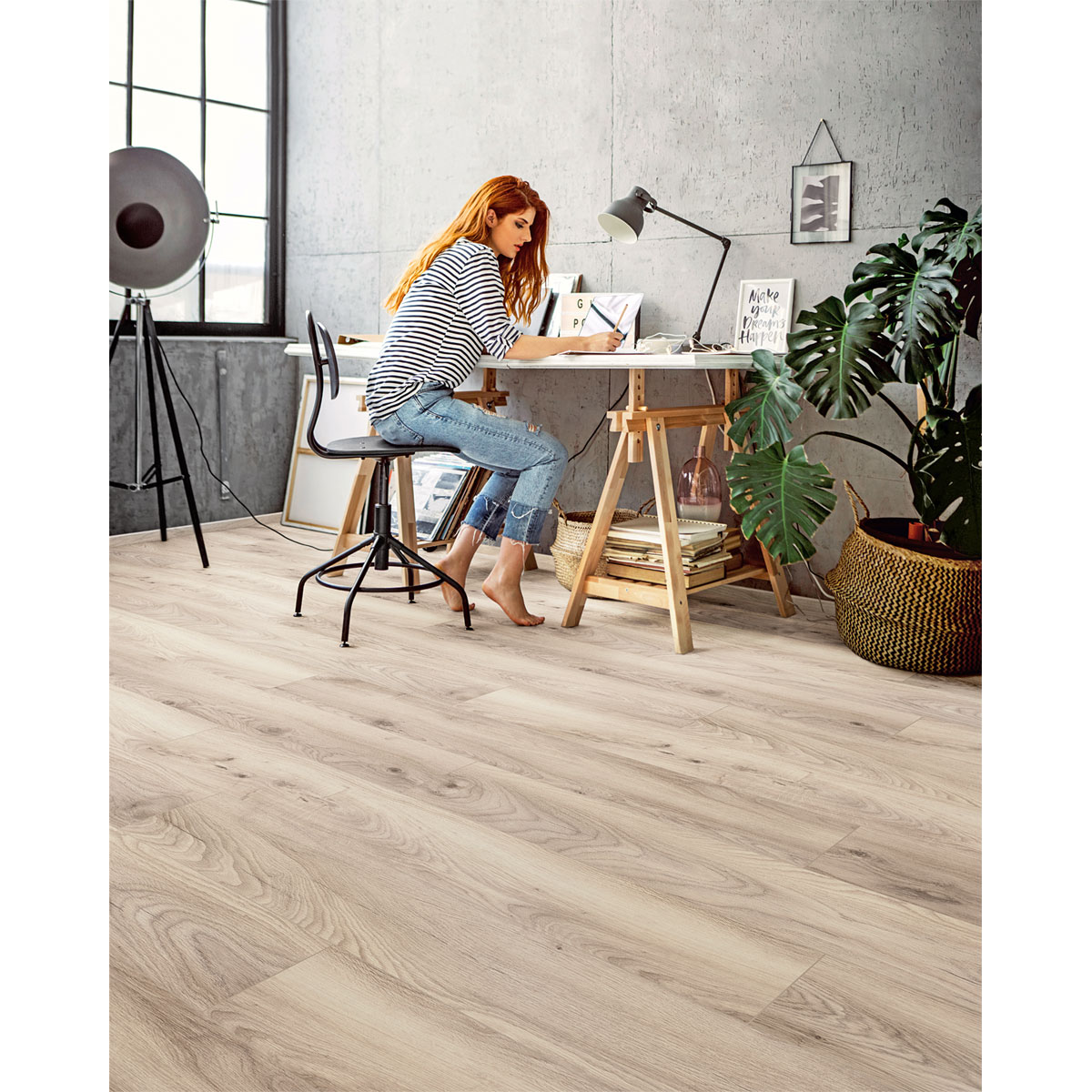 Designboden O.R.C.A Flex Pebble Manor Oak 128,8 x 18,9 cm Bild 1