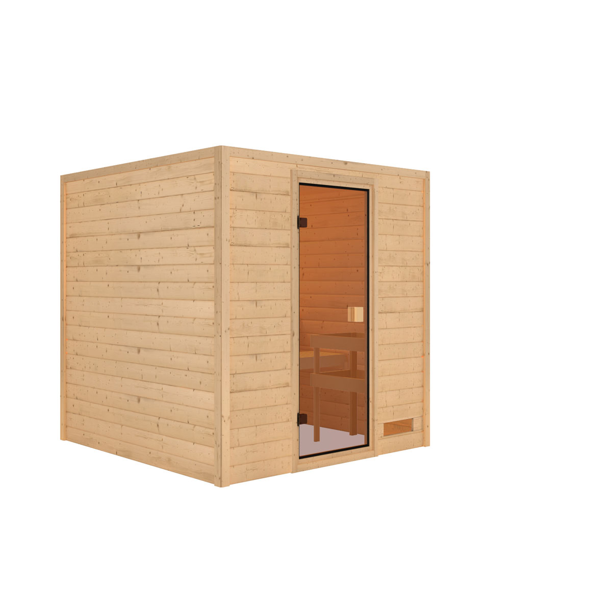 Karibu Sauna Jara naturbelassen ohne Ofen ohne Dachkranz Bild 2