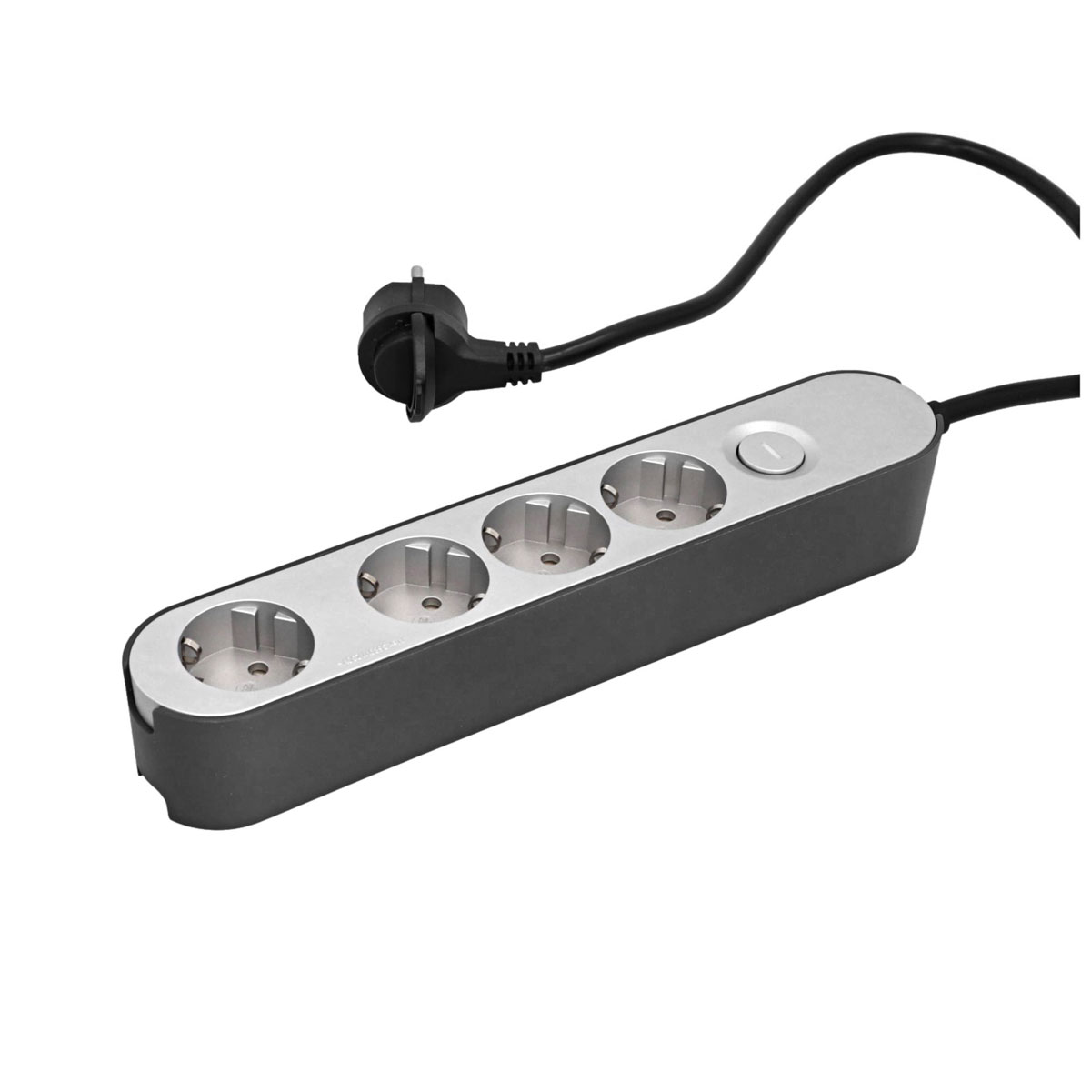 Steckdosenleiste GREENLINE silber/anthrazit Bild 3