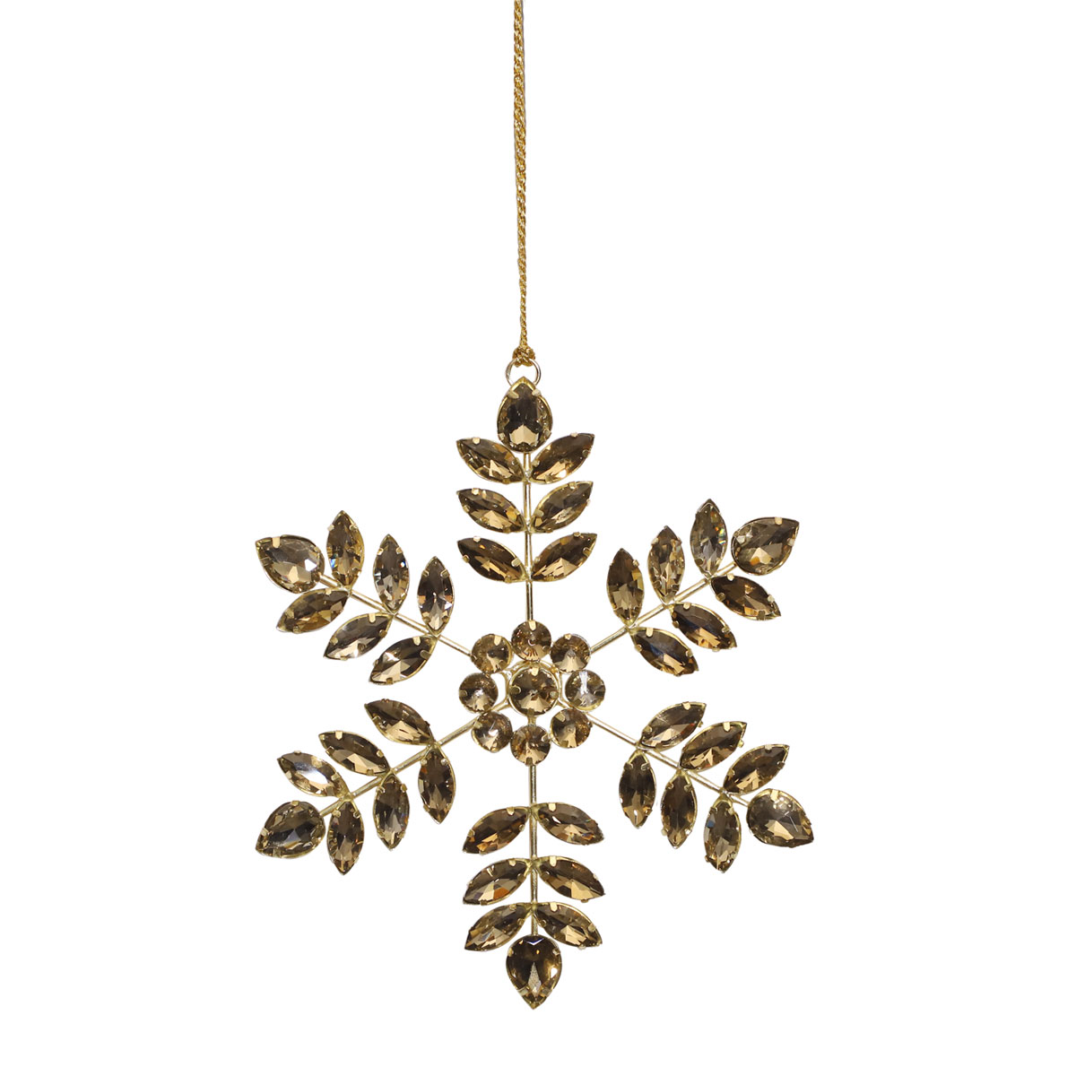Diamant-Snowflake 16cm gold
