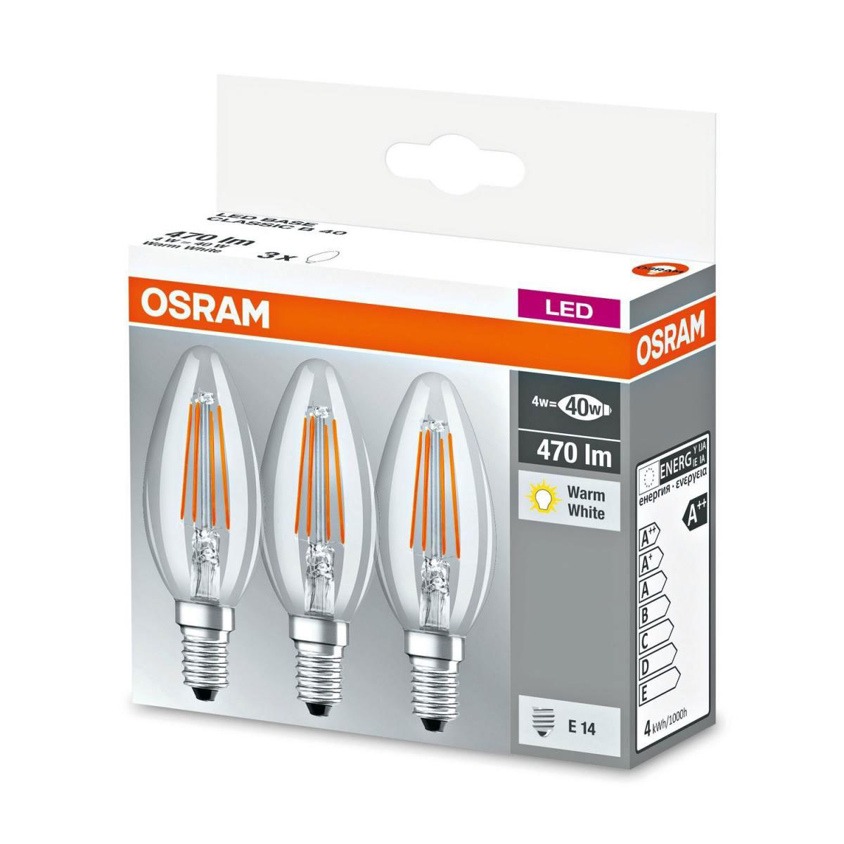 Osram LED Base Classic B 3 Stück Bild 2