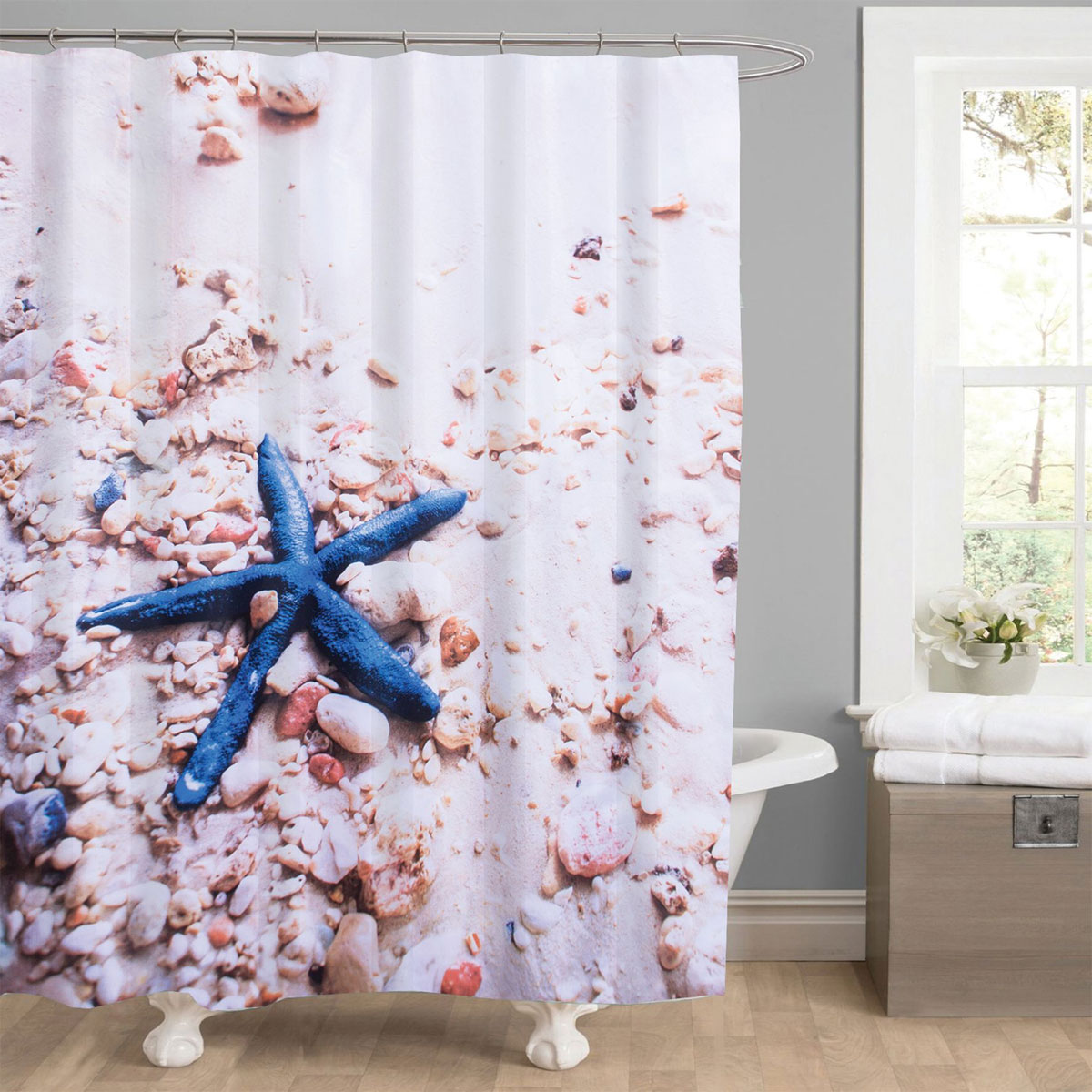 Valblue Duschvorhang Seestern Textil