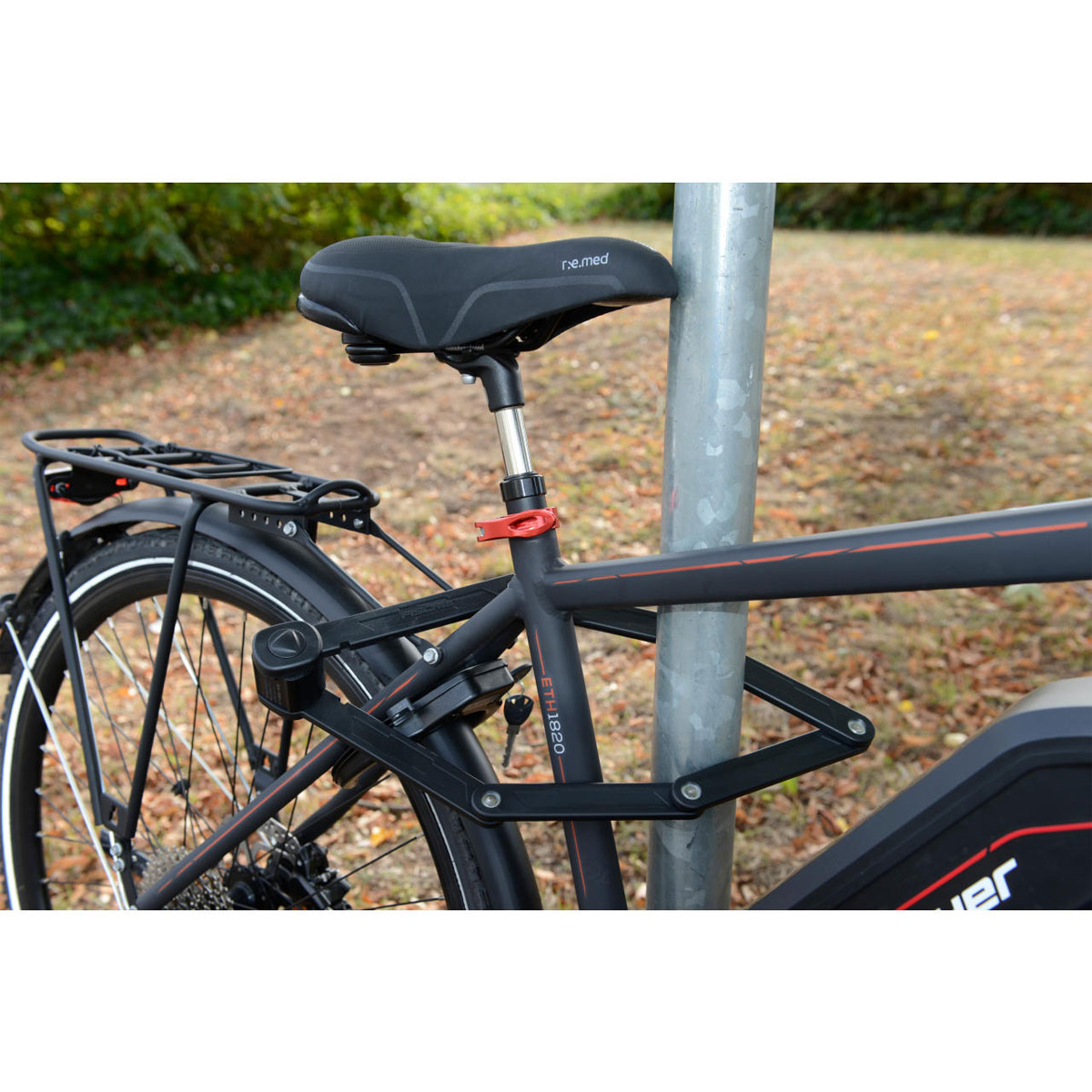 Fischer Bikes Faltschloss mit Halter 85 cm Bild 5