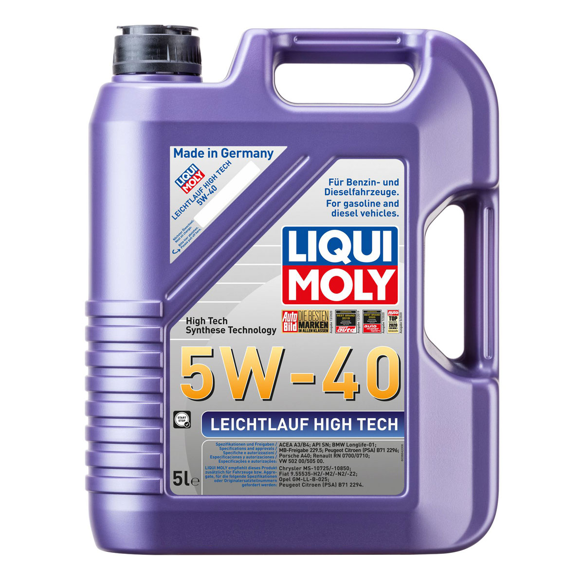 Liqui Moly Leichtlauf-Motor-Öl High Tec 5W-40 5 L Liqui Moly Leichtlauf-Motor-Öl High Tec 5W-40 5 L