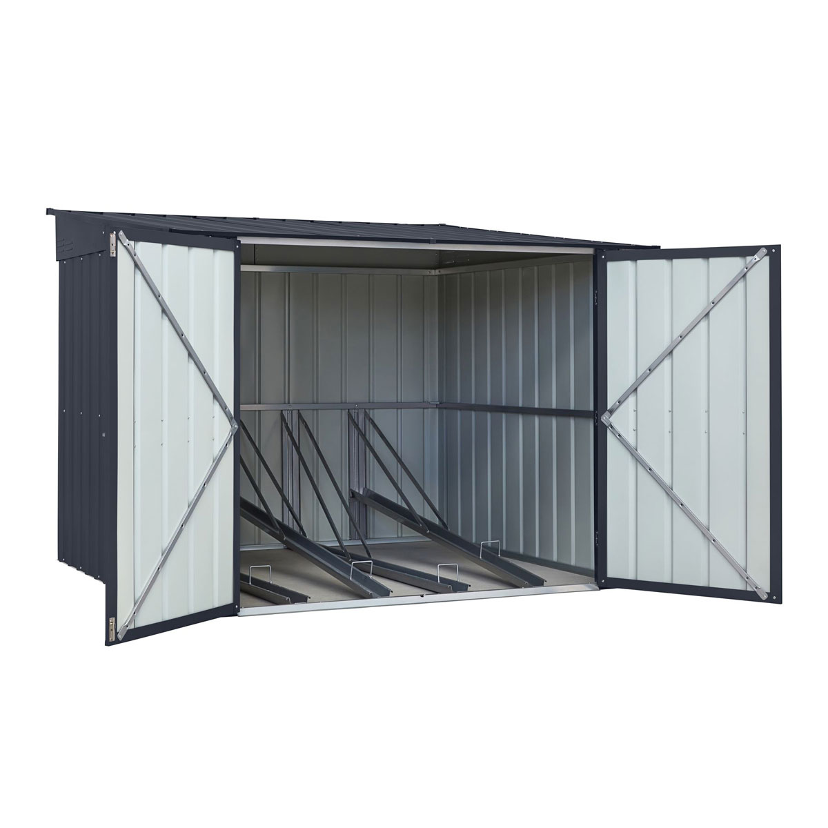 Globel Fahrradgarage Family Bike für 4 Fahrräder anthrazit Bild 3