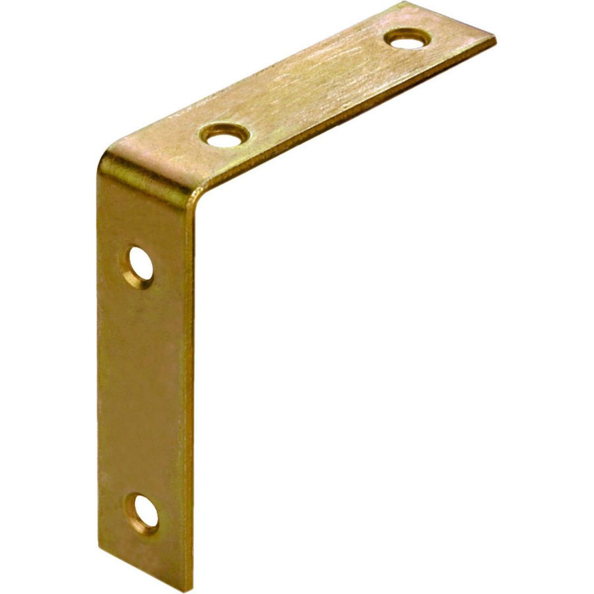 Connex Stuhlwinkel 3 x 3 x 1,5 cm Stahl vermessingt 4 Stück