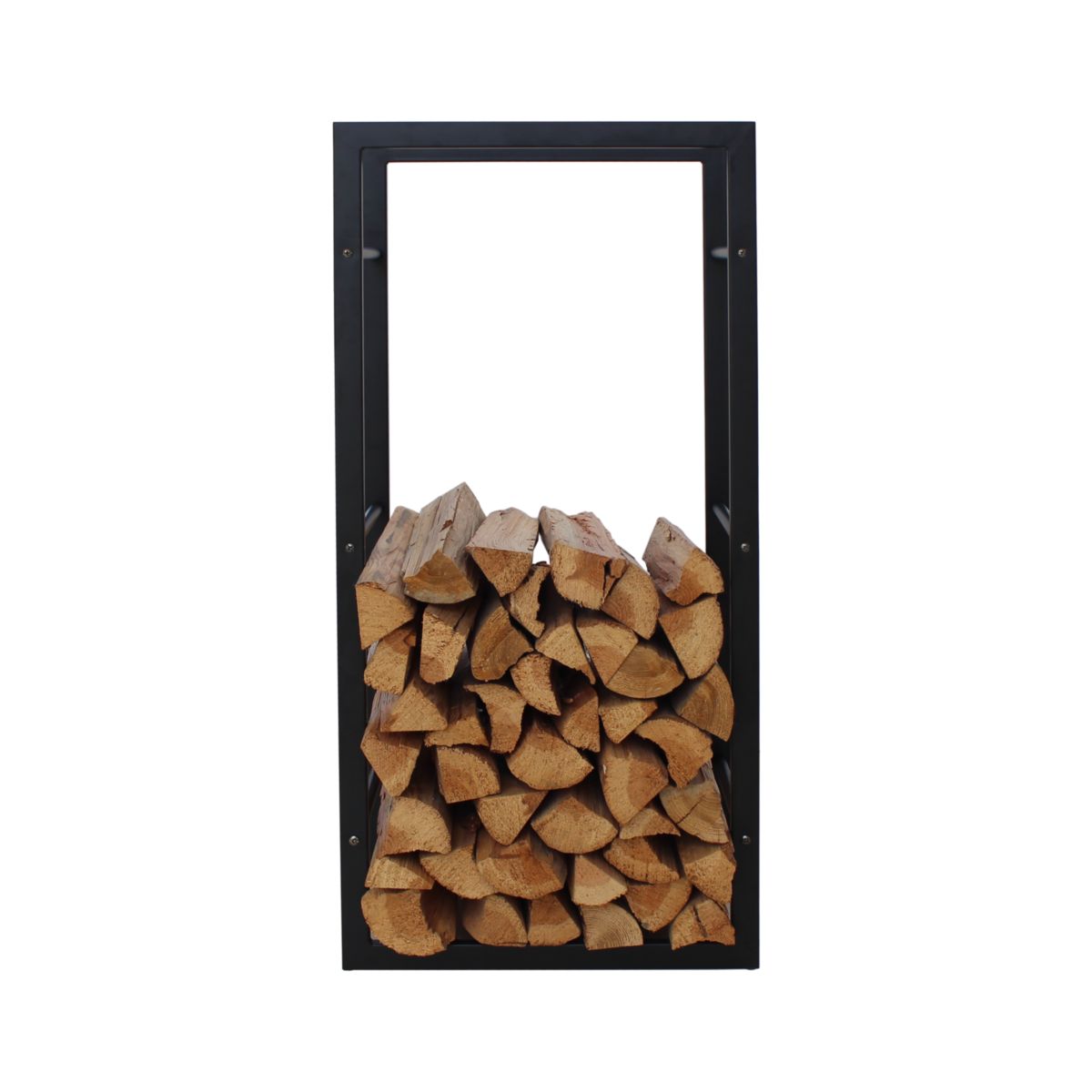 MyFireTool Kaminholzhalter Schwarz Pulverbeschichtet L45xB30xH96cm Bild 4