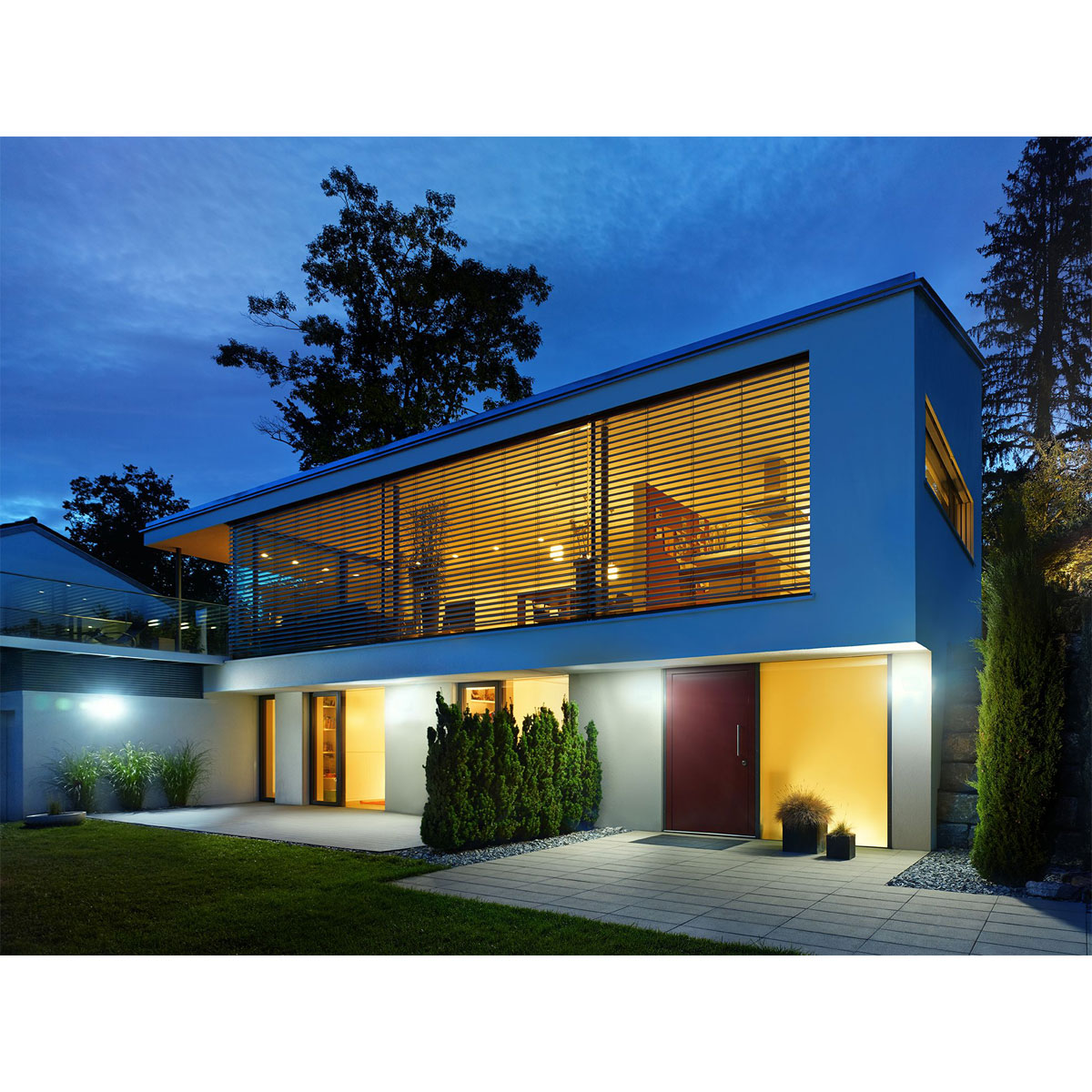 Steinel LED-Außenstrahler XLED curved mit Bewegungsmelder anthrazit Bild 2