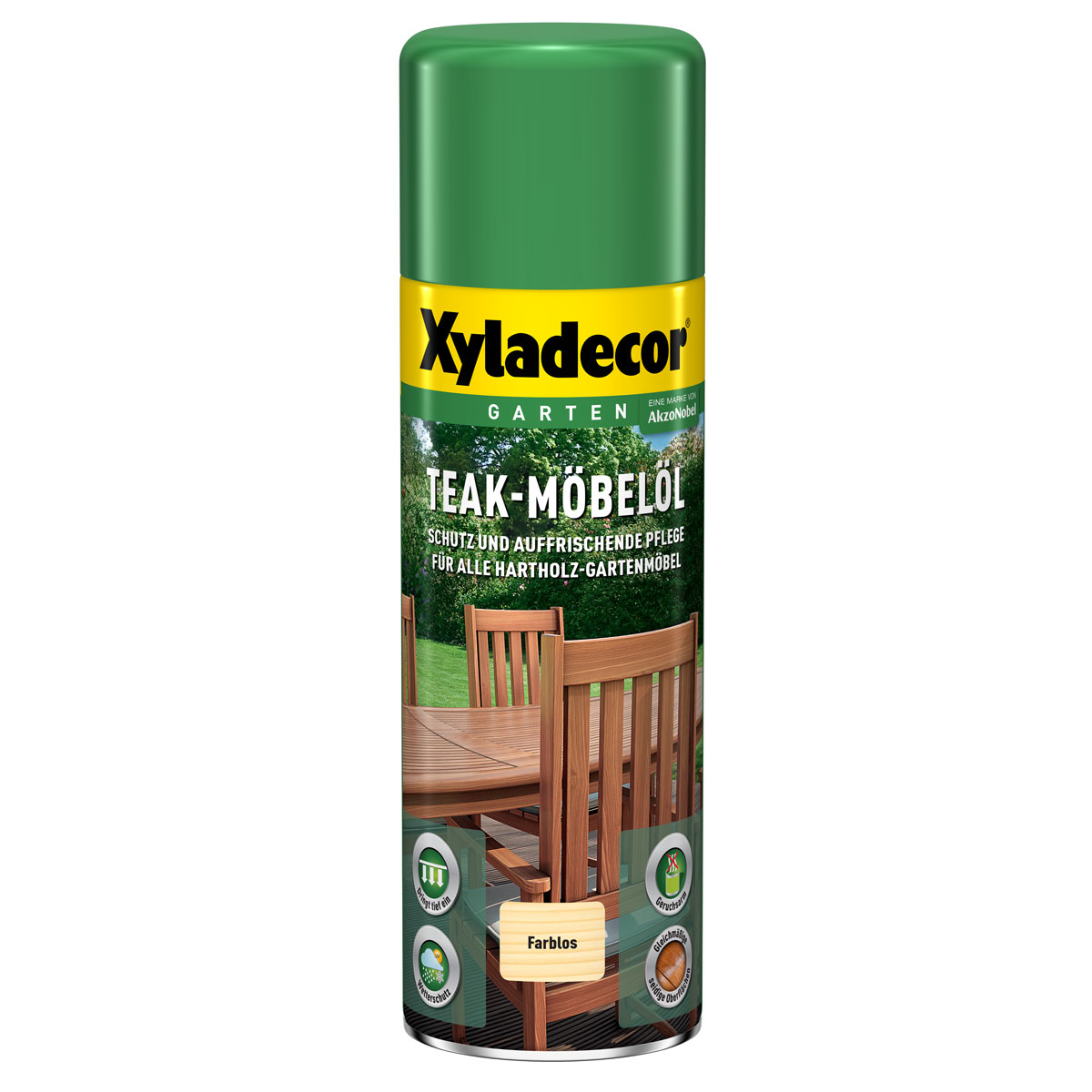 Xyladecor Teak-Möbelöl-Spray farblos 0,5 L Xyladecor Teak-Möbelöl-Spray farblos 0,5 L