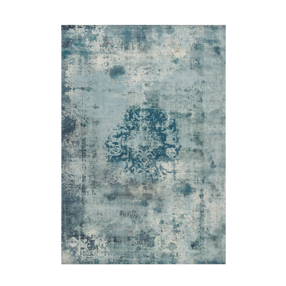 Kurzflorteppich Vintage 8403 petrol