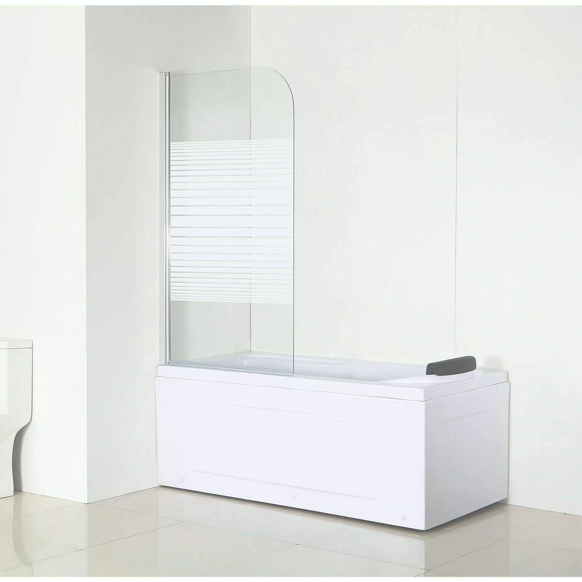 Valblue  Badewannenfaltwand 1-teilig alu-chrom