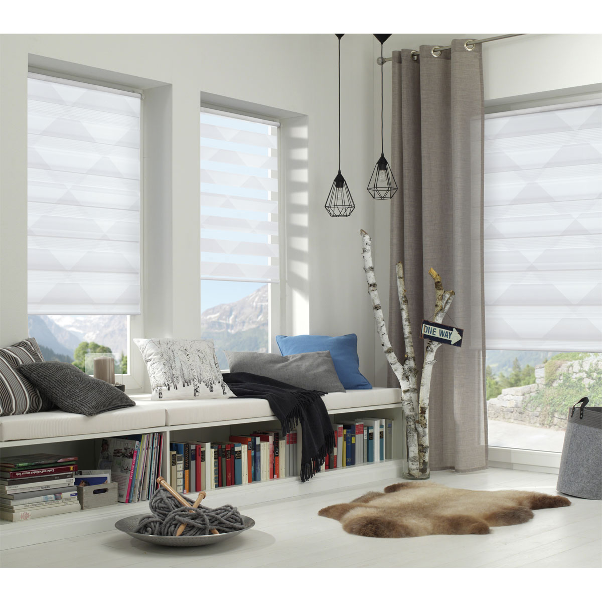 Gardinia EasyFix Doppelrollo Triangle 75 x 150 cm Bild 4