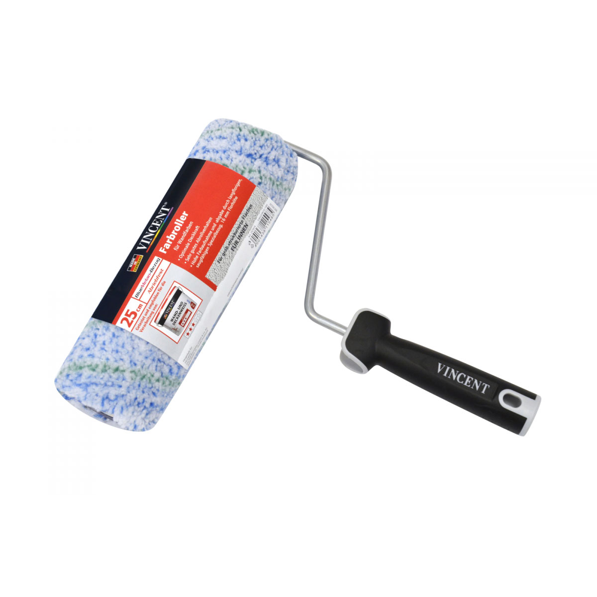 Vincent Farbroller-Set BlueMelan Innen grob 25 cm