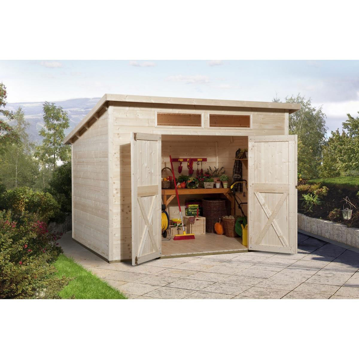 Weka Gartenhaus 325 A Größe 1 naturbelassen Bild 2