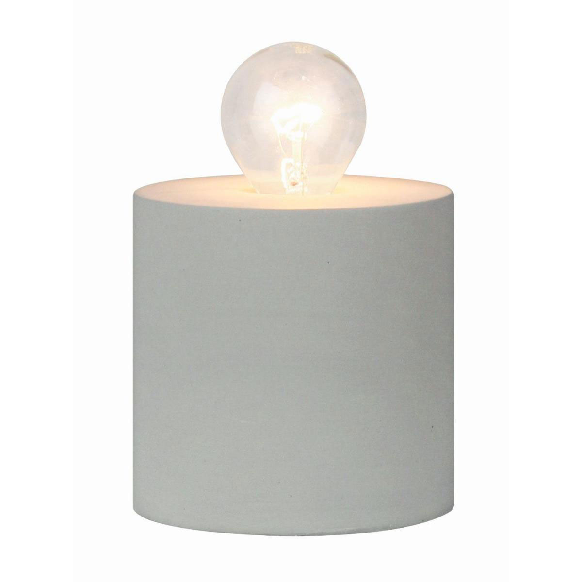 Flector Tischleuchte Cemento 10 x 10 cm rund