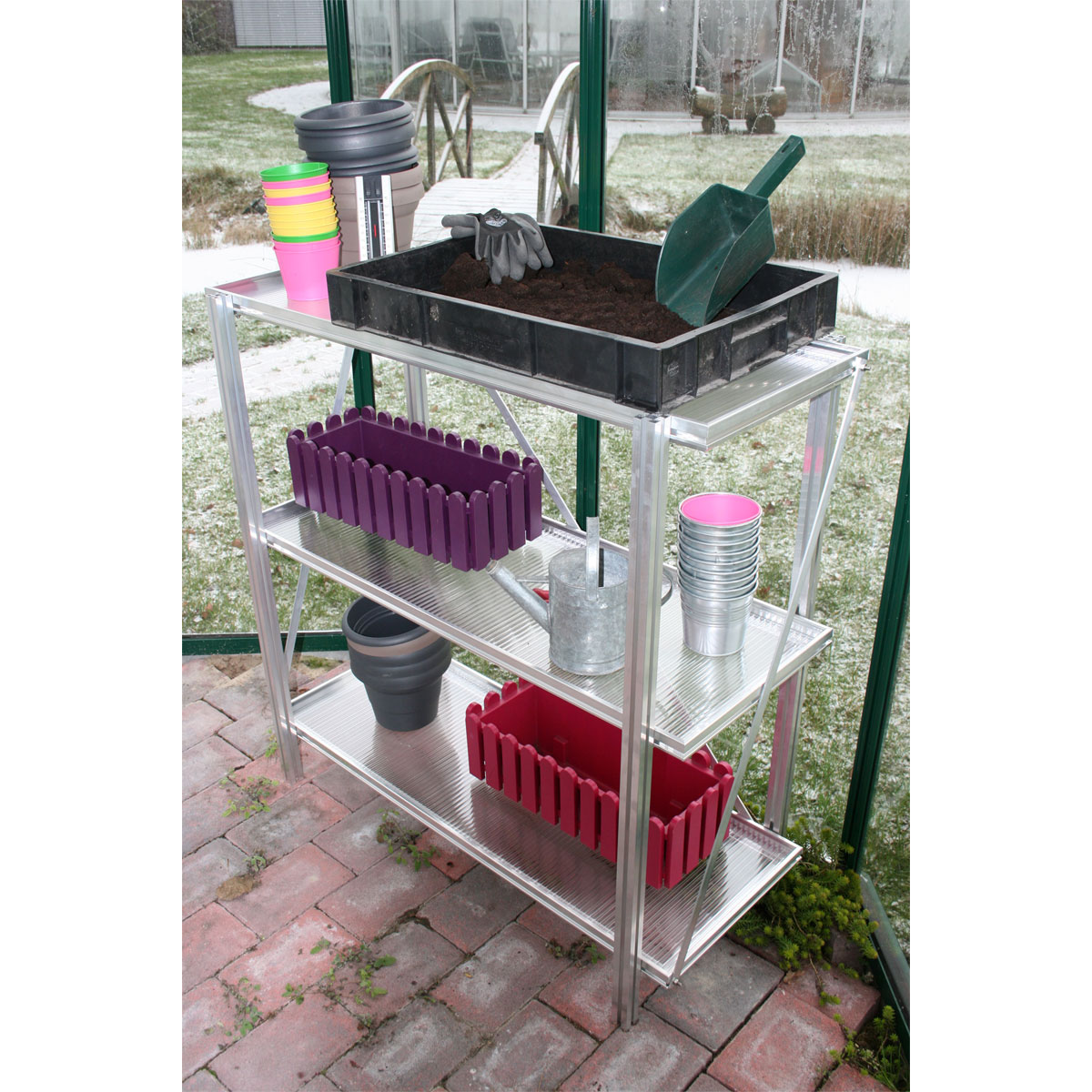 KGT Universal Regalsystem freistehend inkl 3 Regalböde