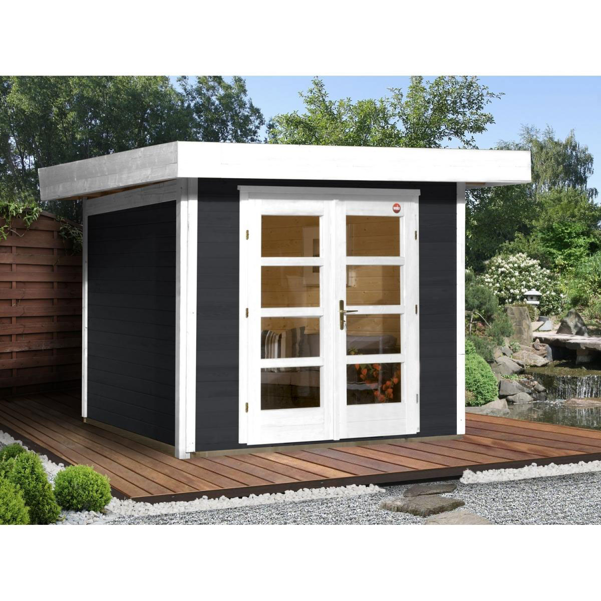 Weka Designhaus 126 295 x 210 x 226 cm schwarz Bild 1