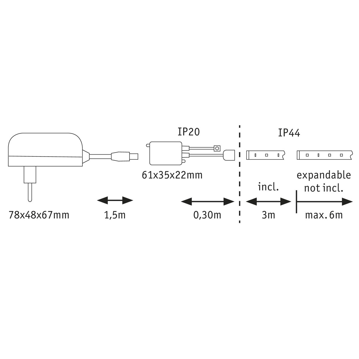 Paulmann  Basisset MaxLED 250 3 m Tunable White beschichtet Bild 10
