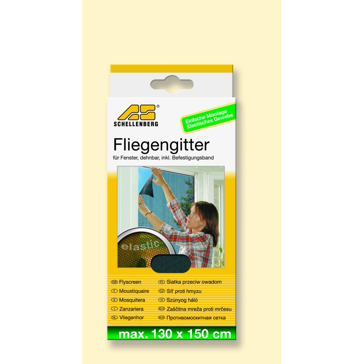 Schellenberg Fliegengitter 130 x 150 cm anthrazit Bild 1