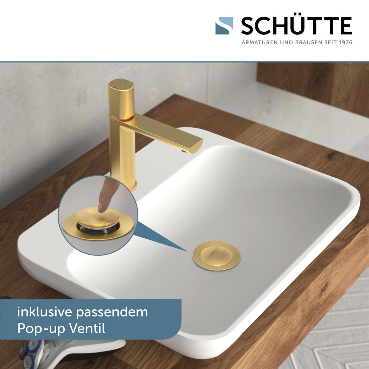 Schütte  WT-Armatur New York,gold,Kartusche mit Bild 7