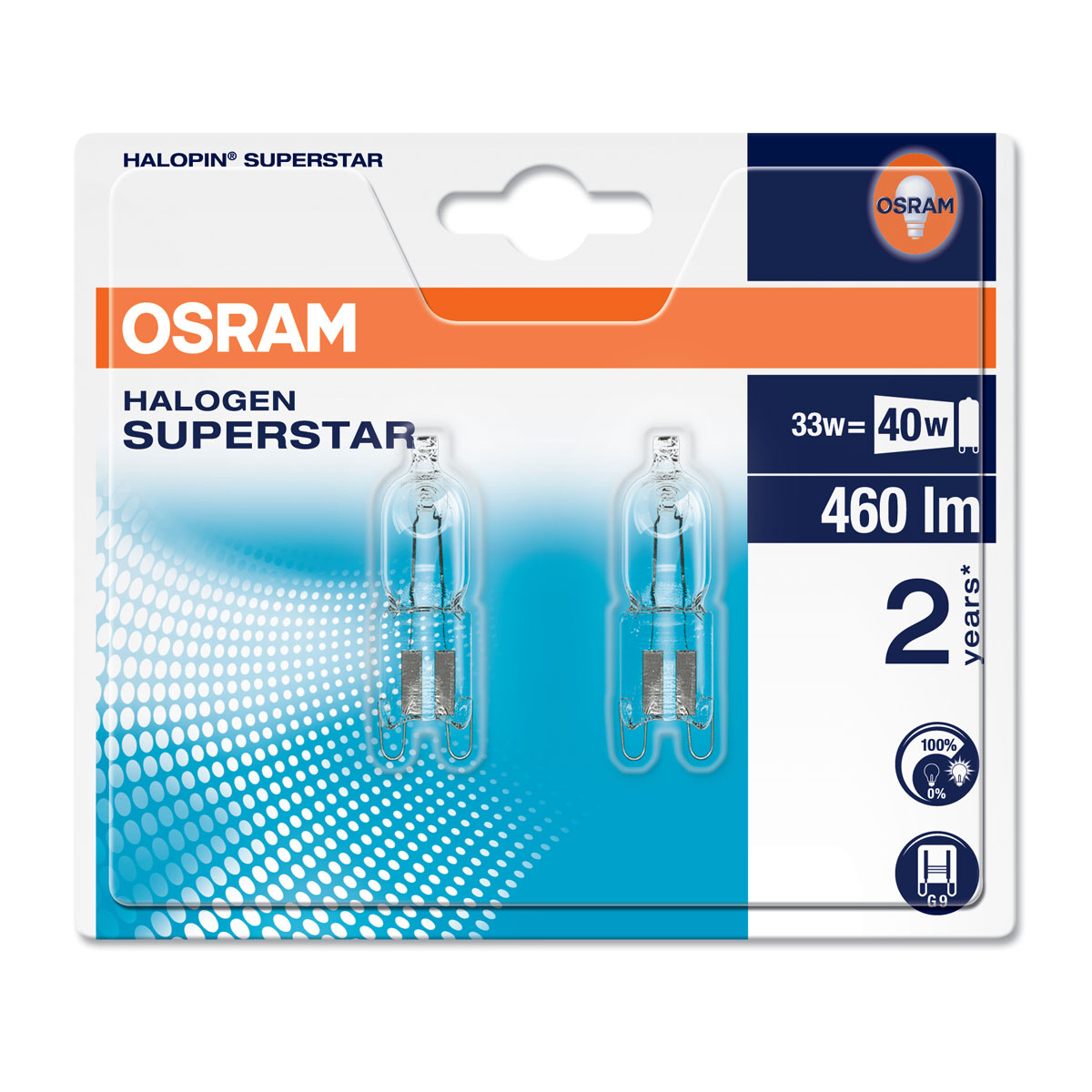 Osram Halogenstift G9 33W warmweiß Bild 2