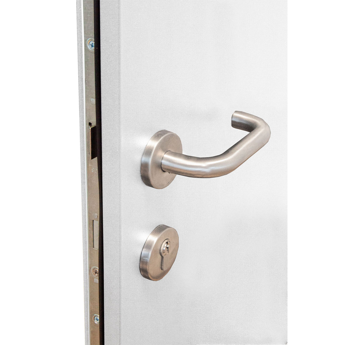 SplenDoor  Premium-Haustür Passivedoor Bergen RC2 energiesparend einbruchsicher weiss 100 x 200 cm links Bild 7