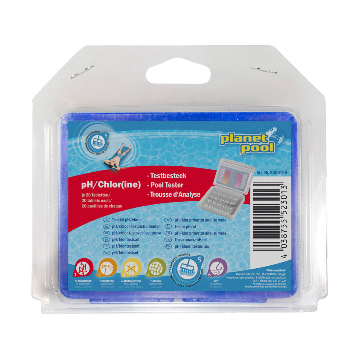 pH/Chlor Testbesteck Tabletten 20 Stück pH/Chlor Testbesteck Tabletten 20 Stück