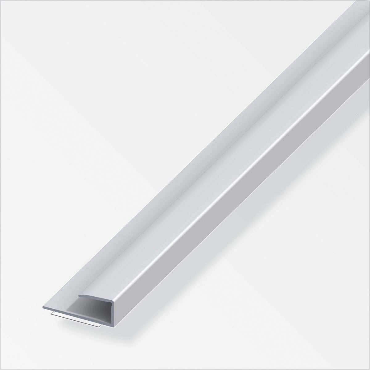 Alfer Einfass Profil 7 mm 1m selbstklebend silber