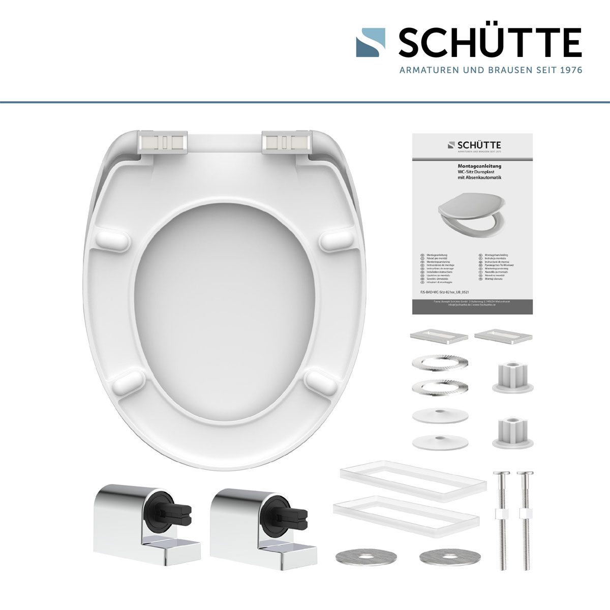 Schütte Duroplast WC-Sitz INDUSTRIAL GREY mit Absenkautomatik Bild 5