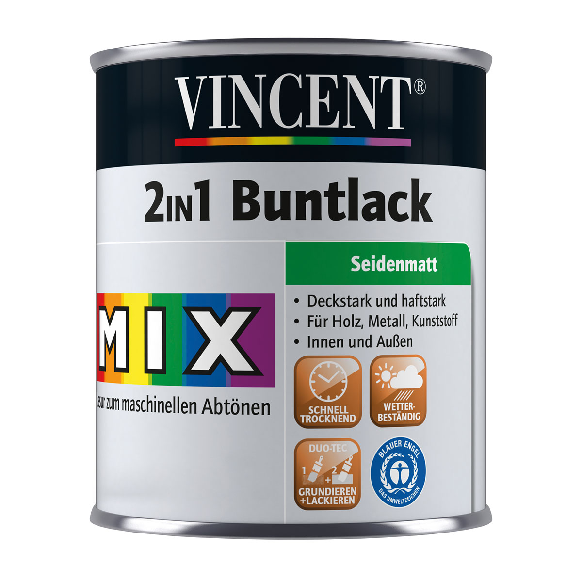 Vincent  Lack 2in1 Buntlack Mix it seidenmatt 2,5 l