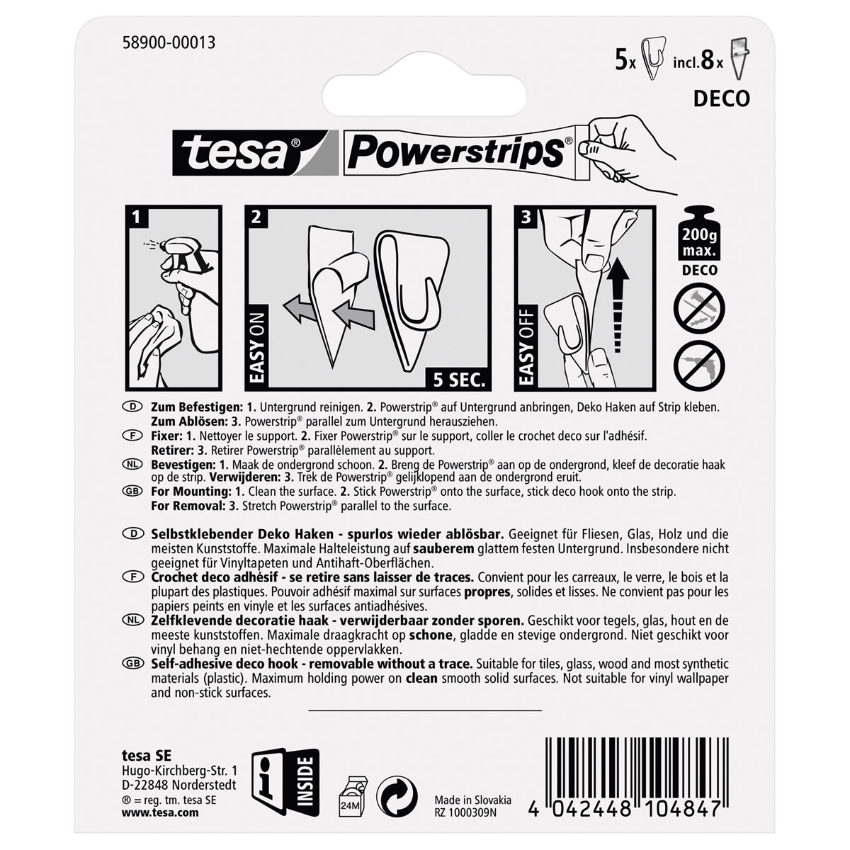 Tesa Powerstrips Deco-Haken Bild 2