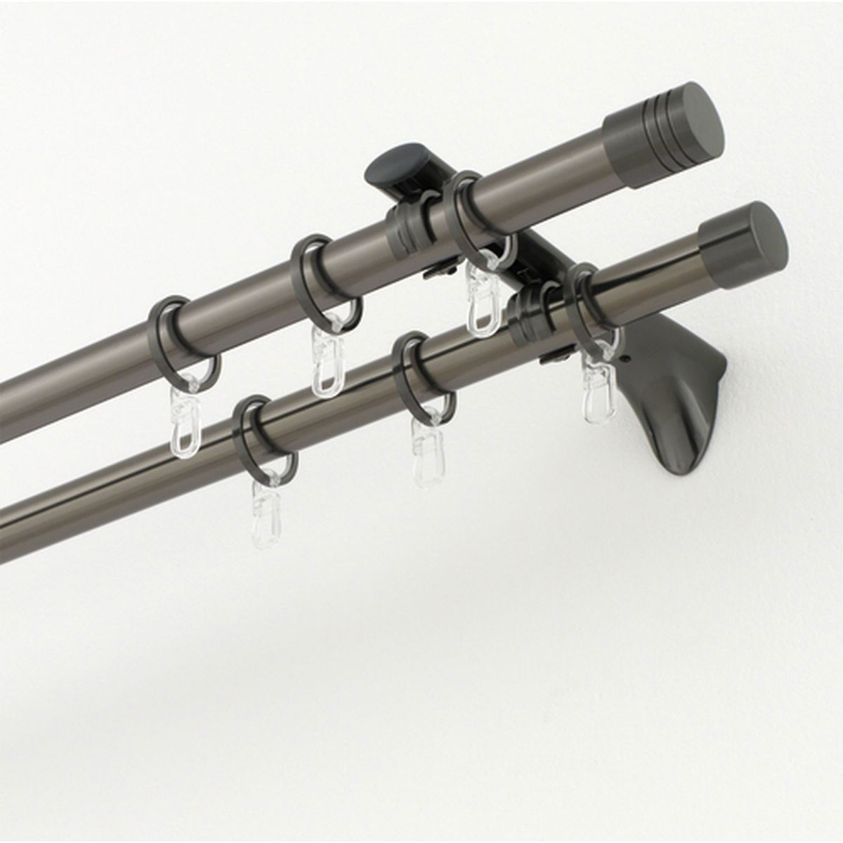 Gardinia Universal Träger 1- und 2-Lauf für Durchmesser 20 mm 6/5 cm titan Bild 4